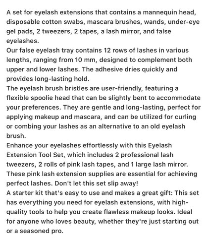 Eyelash Extension Training Kit