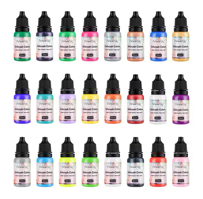 24pcs Acrylic Paint Airbrush Ink Set