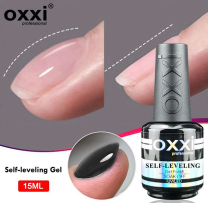 OXXI 15ml Gel Top Coat - Rubber Base - Self Leveling Gel