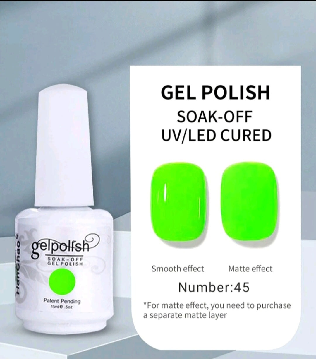 {{ GelPolish_USA }} {{ magnetic_gelpolish}} Lime green {{ Gelpolish_usa}} {{ Gel_polish}} 15ml Gel Nail Polish - Soak Off LED/UV - {{ UV_Drying_machine}} - {{ Powerful_LED_Nail_Dryer}} {{ Gelish }} {{Gel_nail_polish}} {{ Orly}}