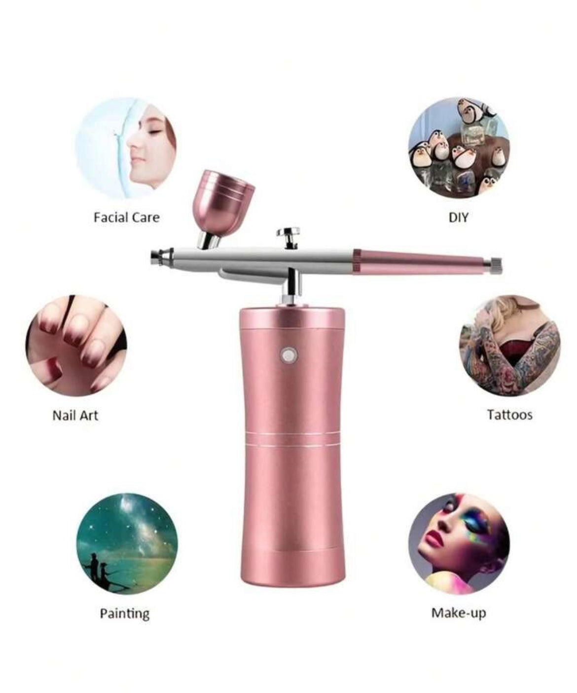 Ombre Airbrush With Compressor Gun - Pink