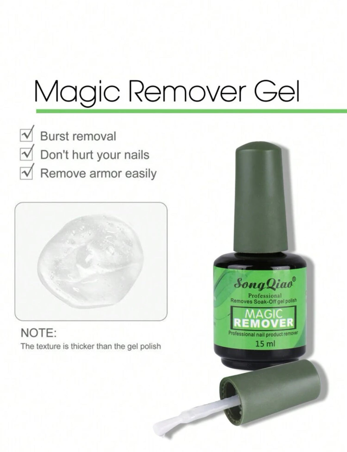 15ml Gel Nail Polish Remover