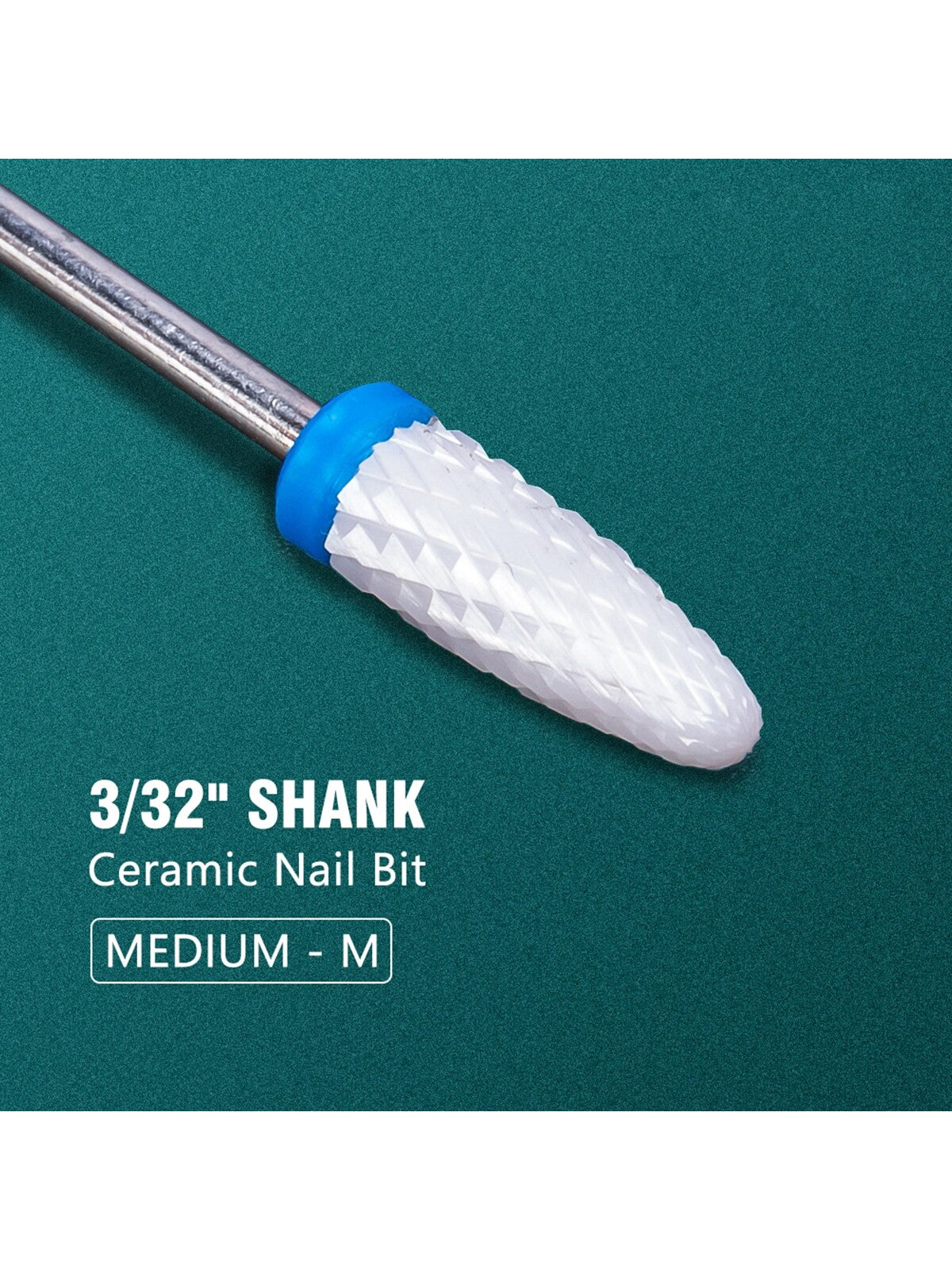 {{ GelPolish_USA }} {{ magnetic_gelpolish}} Medium {{ Gelpolish_usa}} {{ Gel_polish}} 3/32" Shank Ceramic Nail Drill Bit (Medium) - {{ UV_Drying_machine}} - {{ Powerful_LED_Nail_Dryer}} {{ Gelish }} {{Gel_nail_polish}} {{ Orly}}