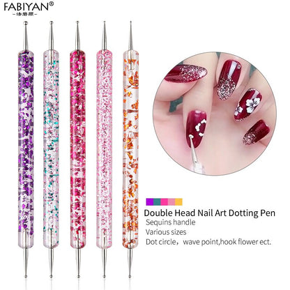 5Pcs Set Nail Art Dotting Pen