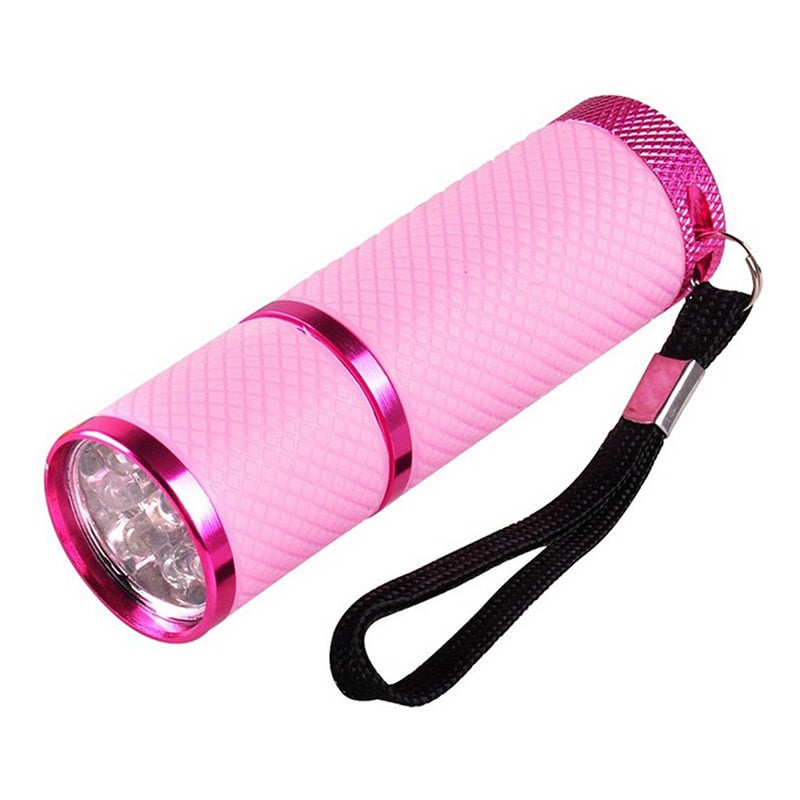 4 Colors Portable LED/UV Lamp Nail FlashLight
