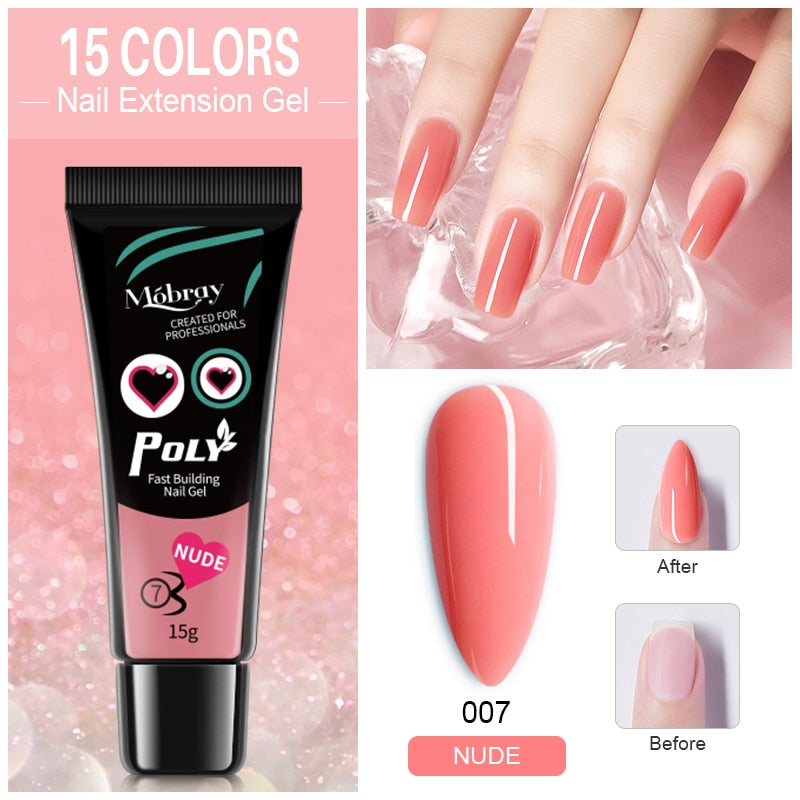 {{ GelPolish_USA }} GelPolish USA 15ml-007 Nude GelPolish USA polygel 15ML Poly Nail Gel For Nail Extension Tube - {{ UV_Drying_machine}} - {{ Powerful_LED_Nail_Dryer}} {{ Gelish }} {{Gel_nail_polish}} {{ Gel_polish }}