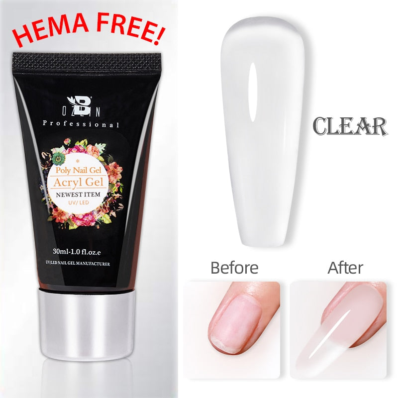 BOZLIN 30ml Hema-Free Poly Nail Gel Acrylic / Soak-Off