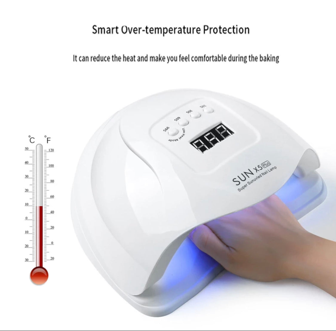 Powerful UV LED Nail Dryer with Portable Design